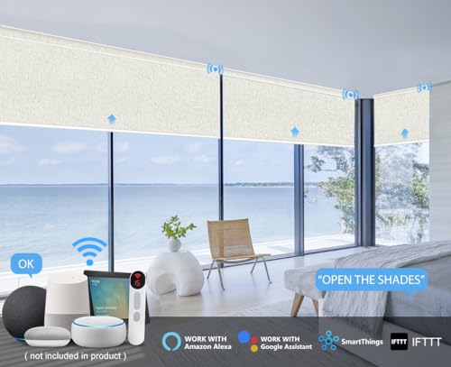 Smart Motorized Blinds for HomeKit, Google Home, and Alexa Compatible