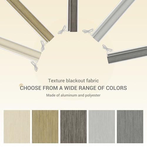 Zebra Roller Blinds for Windows, Blackout 90%, UV Protection, Easy Install